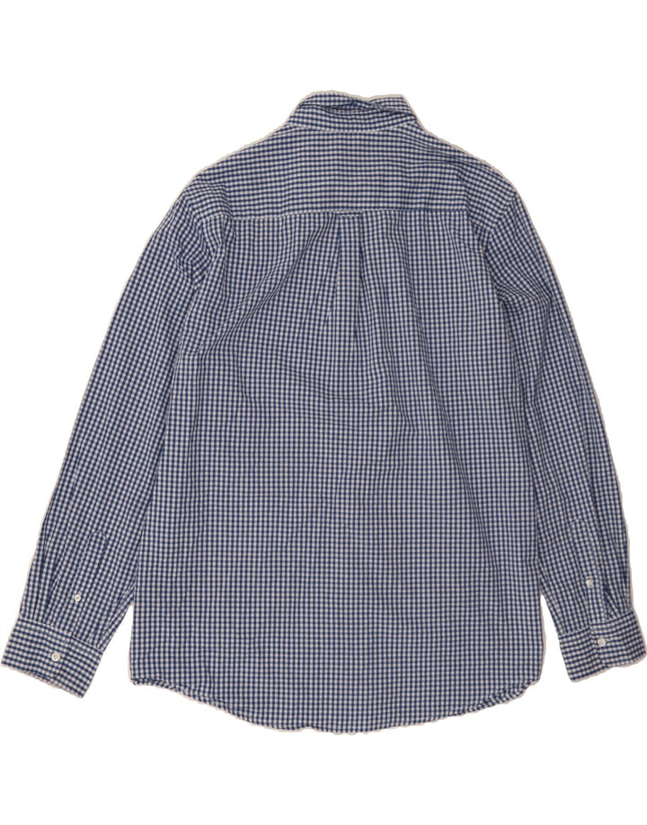CHAPS Mens Big & Tall Shirt XL Blue Gingham Cotton Vintage Chaps and Second-Hand Chaps from Messina Hembry 