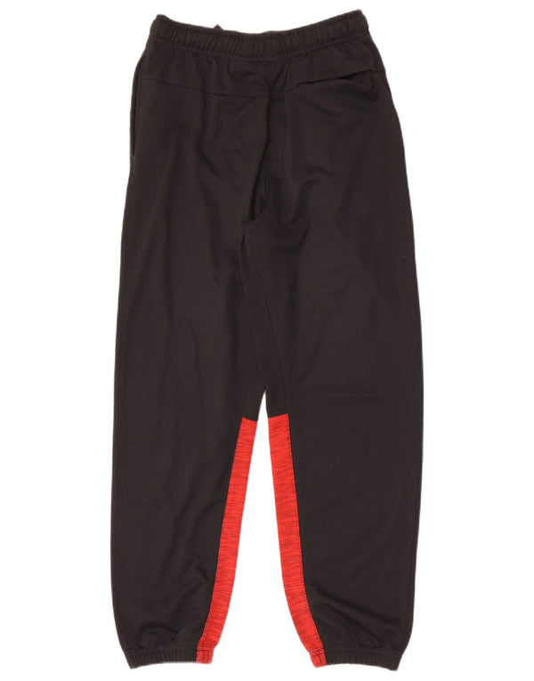 Nike Boys Tracksuit Trousers Joggers 13-14 Years XL Black Colourblock