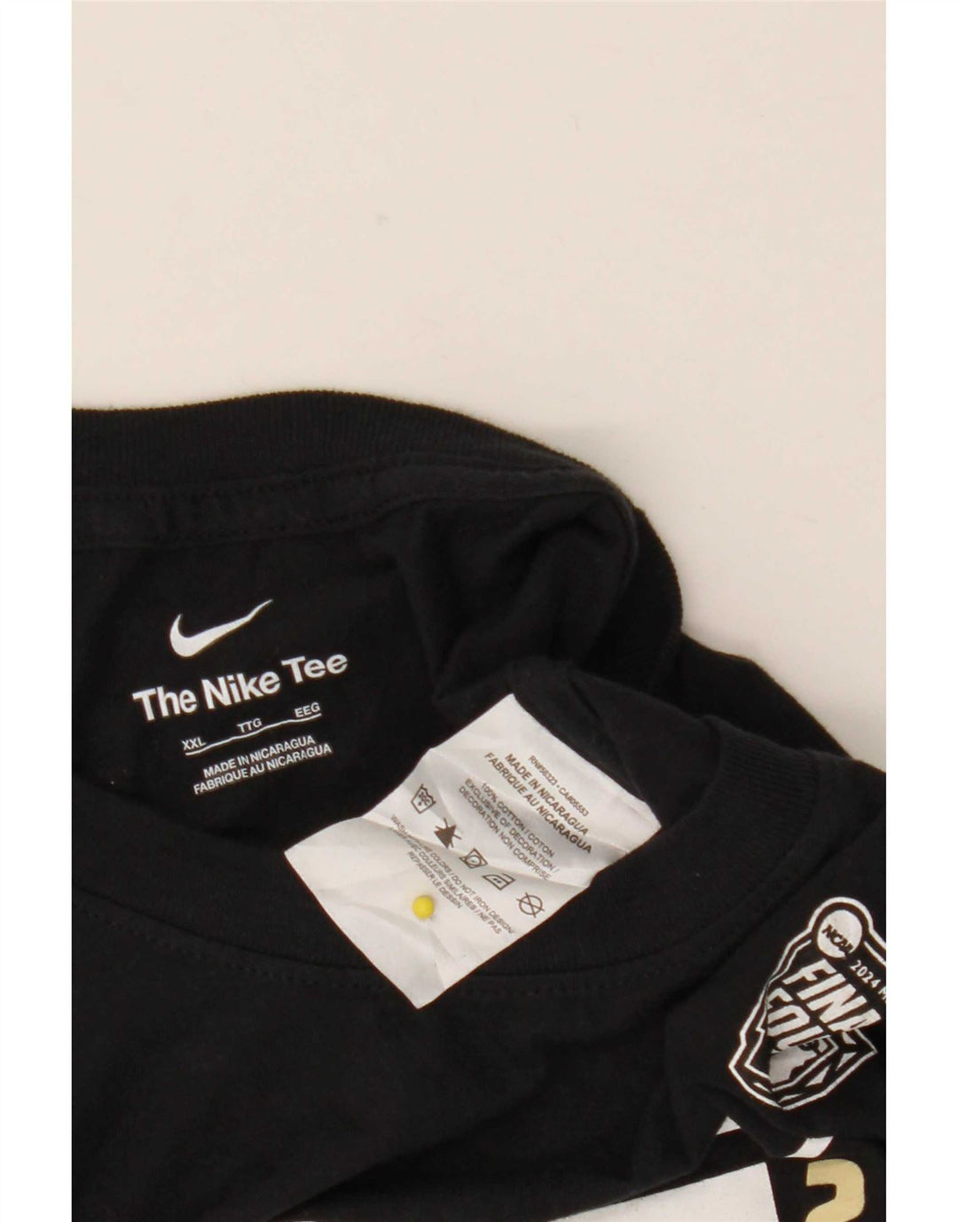 Nike Mens Graphic T-Shirt Top 2XL Black Cotton