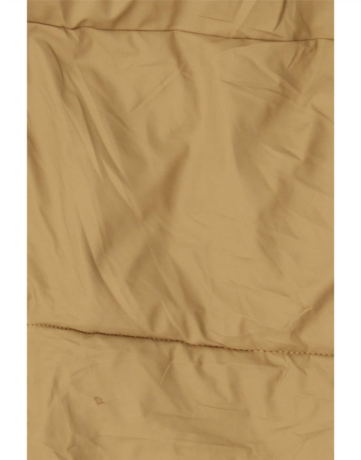 Zara Womens Hooded Oversized Padded Jacket UK 14 Medium Beige
