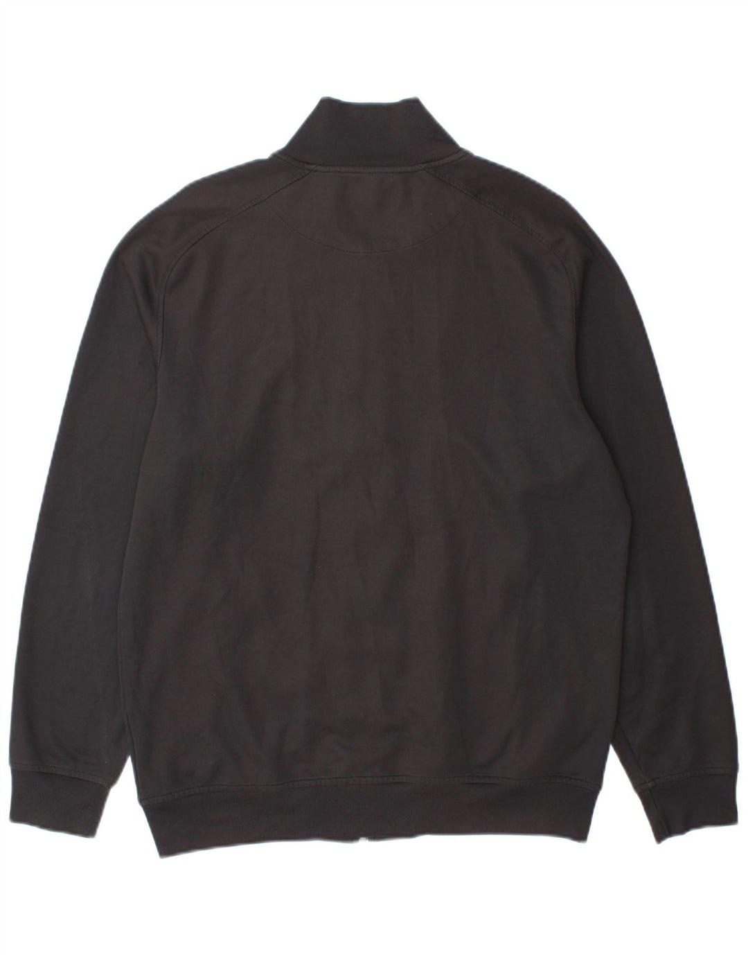 Lyle & Scott Mens Tracksuit Top Jacket Large Black Polyester