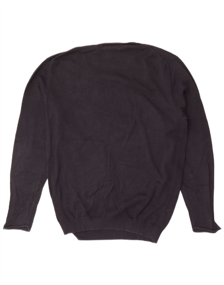 Jack & Jones Mens V-Neck Jumper Sweater XL Navy Blue