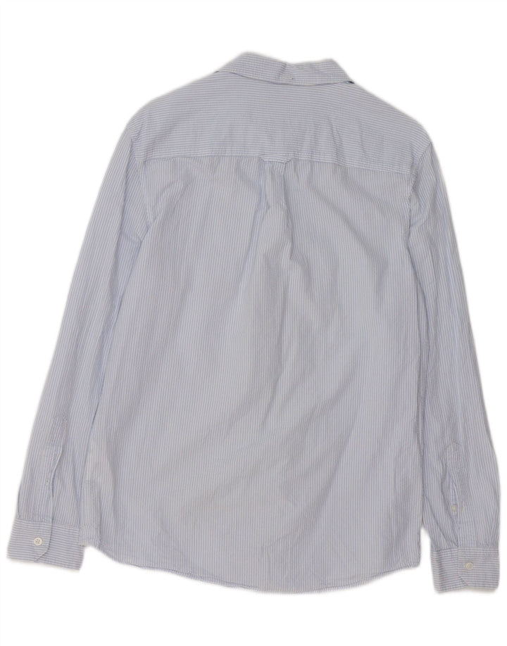 Jack Wills Mens Classic Fit Shirt Medium Blue Pinstripe Cotton