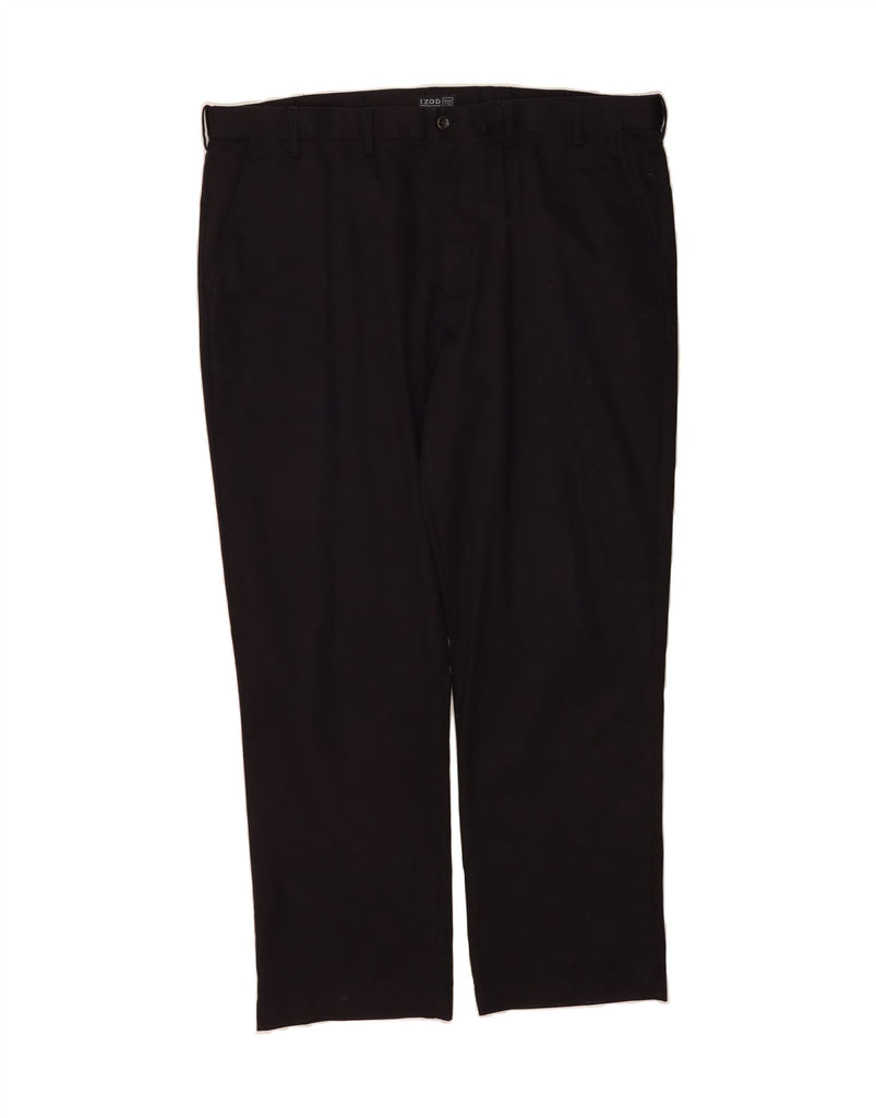 IZOD Mens Straight Chino Trousers W44 L34 Black Cotton Vintage Izod and Second-Hand Izod from Messina Hembry 