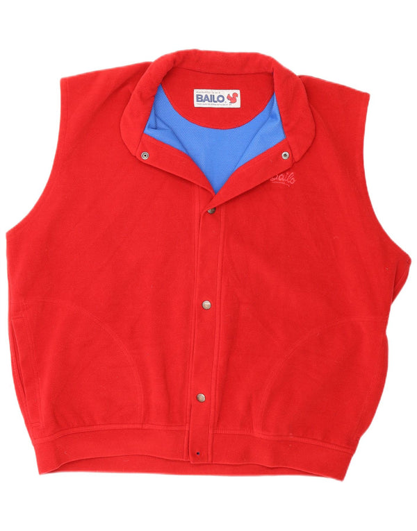 Bailo Mens Fleece Gilet UK 42 XL Red