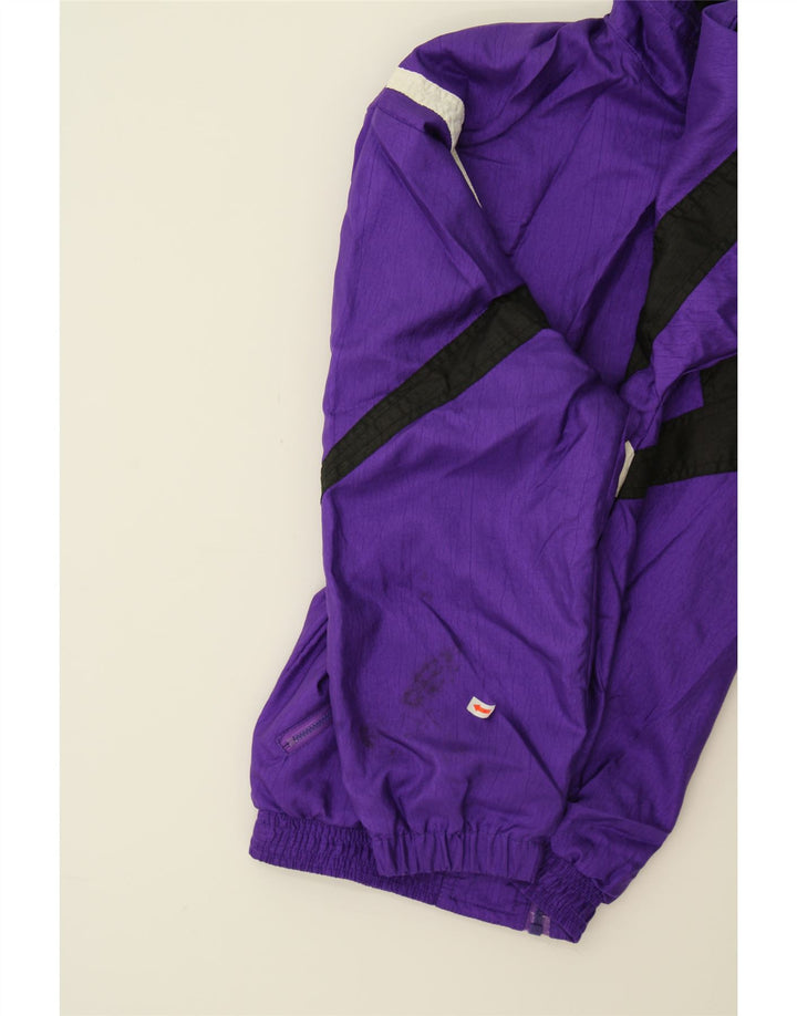 ALEX Boys Tracksuit Top Jacket 14-15 Years Purple Colourblock Polyester Vintage ALEX and Second-Hand ALEX from Messina Hembry 