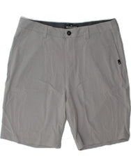 QUIKSILVER Mens Chino Shorts W36 Large Grey Polyester