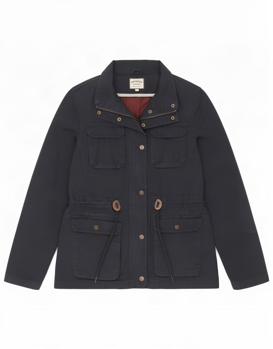 Fat Face Womens Utility Jacket UK 10 Small Navy Blue Cotton