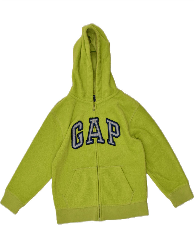 GAP Boys Graphic Hooded Fleece Jacket 6-7 Years Small Green Polyester | Vintage Gap | Thrift | Second-Hand Gap | Used Clothing | Messina Hembry 