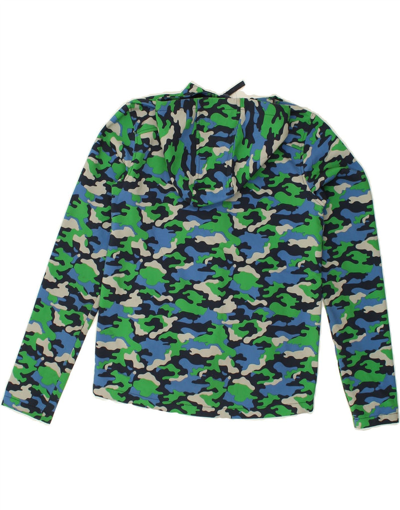 MOUNTAIN WAREHOUSE Boys Hooded Rain Jacket 12-13 Years Green Camouflage | Vintage Mountain Warehouse | Thrift | Second-Hand Mountain Warehouse | Used Clothing | Messina Hembry 