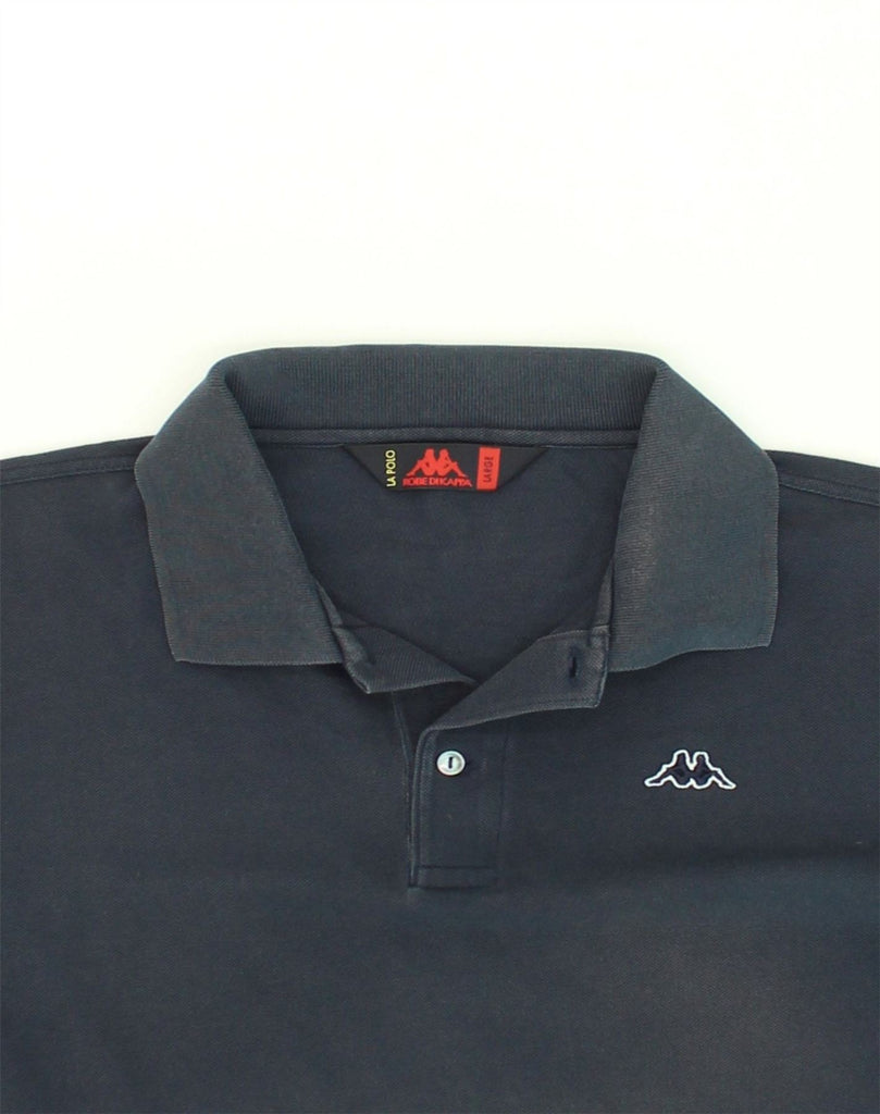 KAPPA Mens Polo Shirt Large Navy Blue Cotton | Vintage Kappa | Thrift | Second-Hand Kappa | Used Clothing | Messina Hembry 