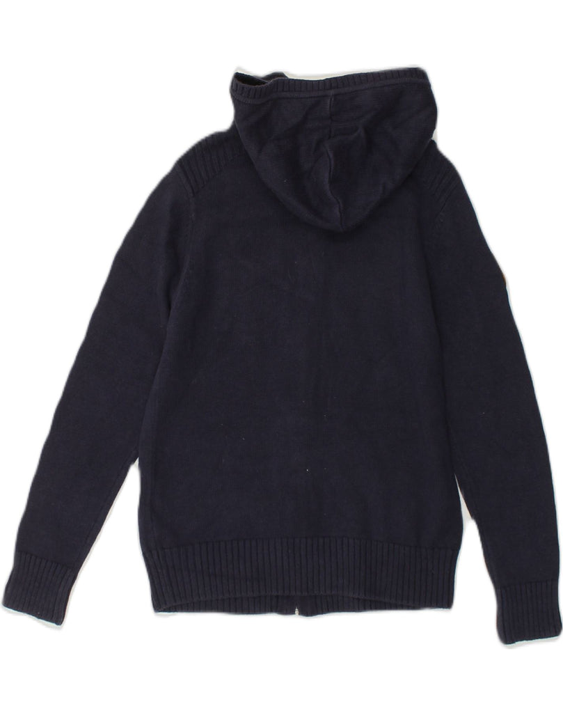 TOMMY HILFIGER Girls Hooded Cardigan Sweater 8-9 Years Medium  Navy Blue | Vintage Tommy Hilfiger | Thrift | Second-Hand Tommy Hilfiger | Used Clothing | Messina Hembry 