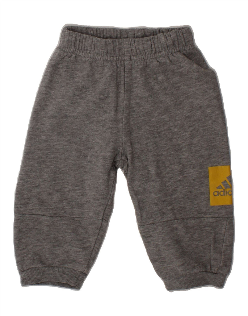 ADIDAS Baby Boys Graphic Joggers Tracksuit Trousers 6-9 Months  Grey Vintage Adidas and Second-Hand Adidas from Messina Hembry 