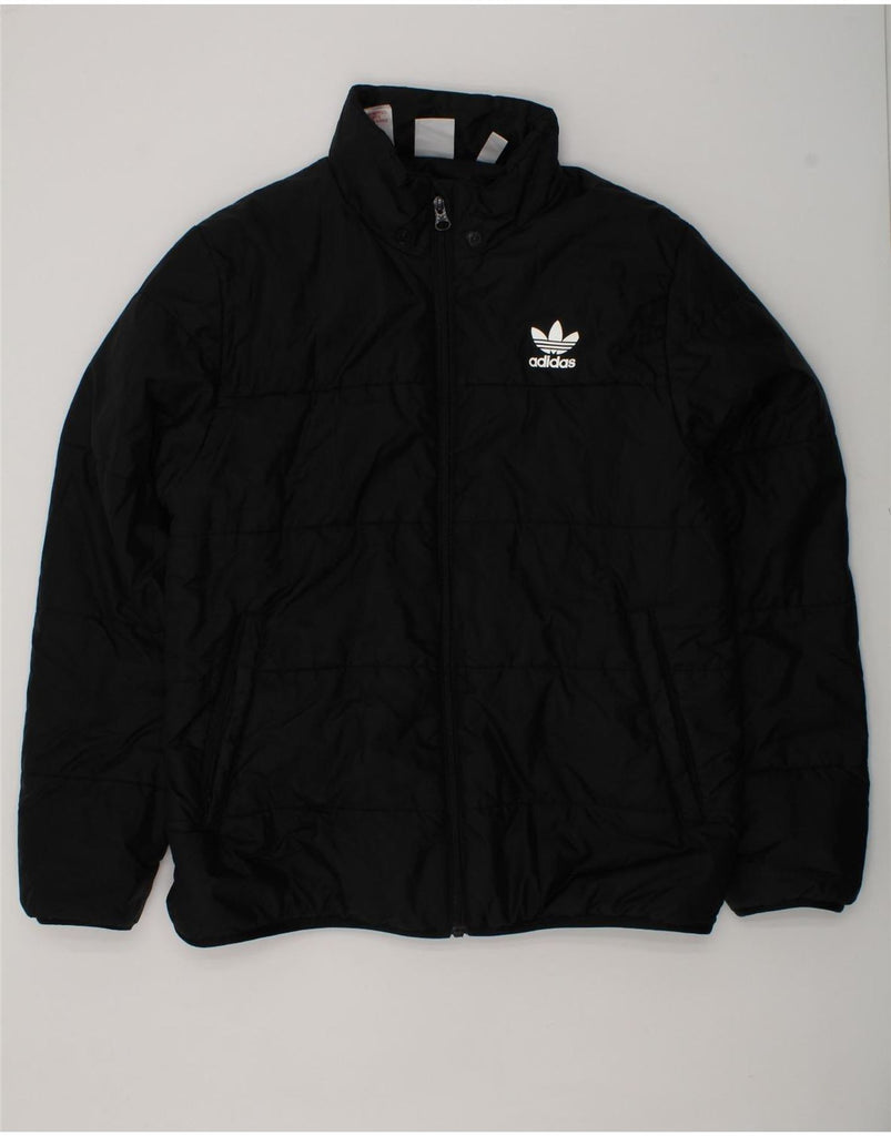 ADIDAS Boys Tracksuit Top Jacket 13-14 Years Black Polyester | Vintage Adidas | Thrift | Second-Hand Adidas | Used Clothing | Messina Hembry 