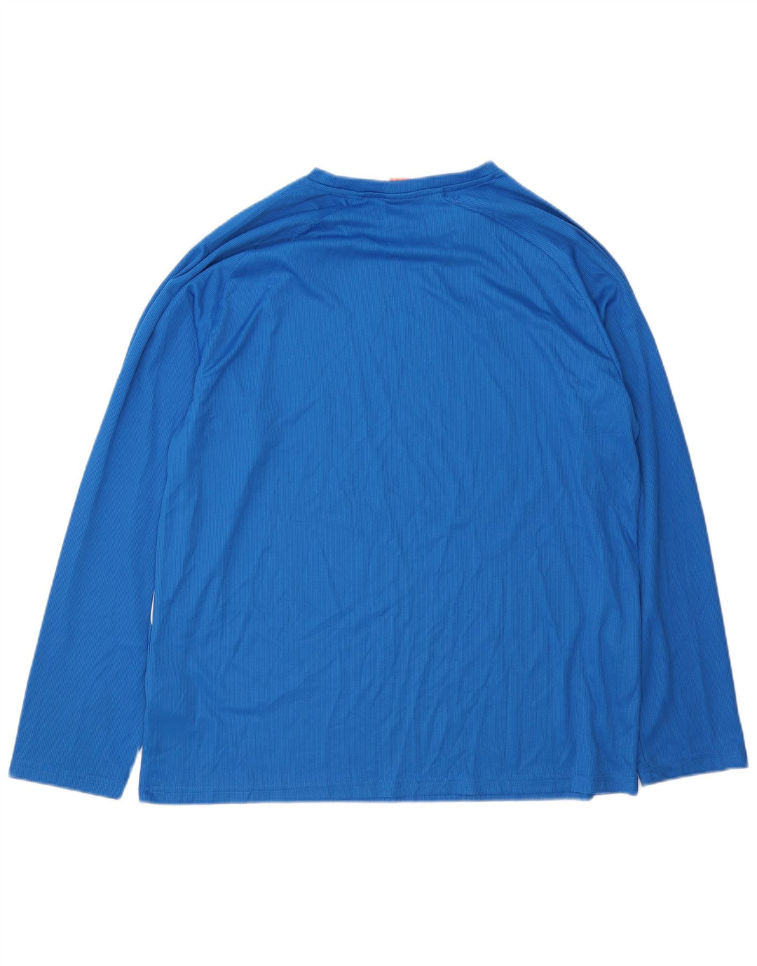 Puma Mens Top Long Sleeve Large Blue Striped Polyester