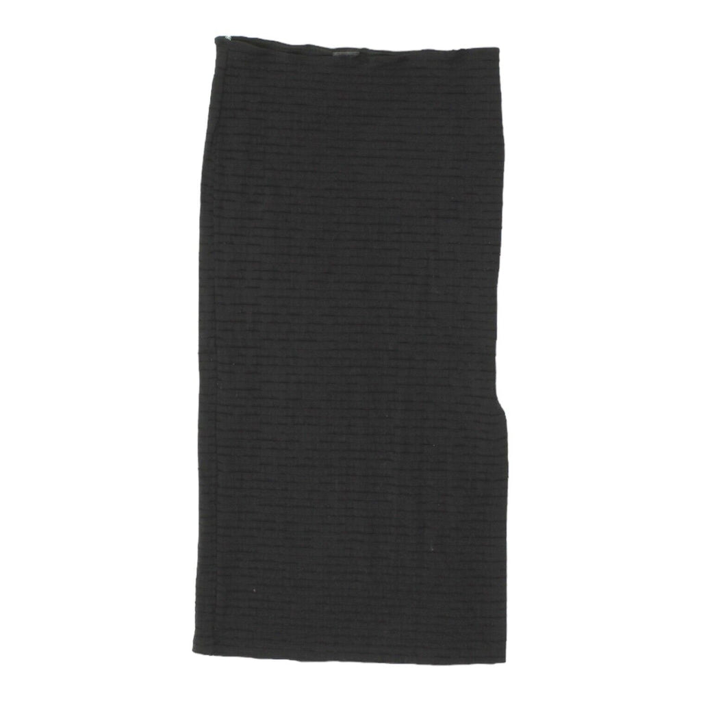 Roccobarocco Jeans Womens Black Midi Slit Skirt | Vintage High End Designer VTG | Vintage Messina Hembry | Thrift | Second-Hand Messina Hembry | Used Clothing | Messina Hembry 