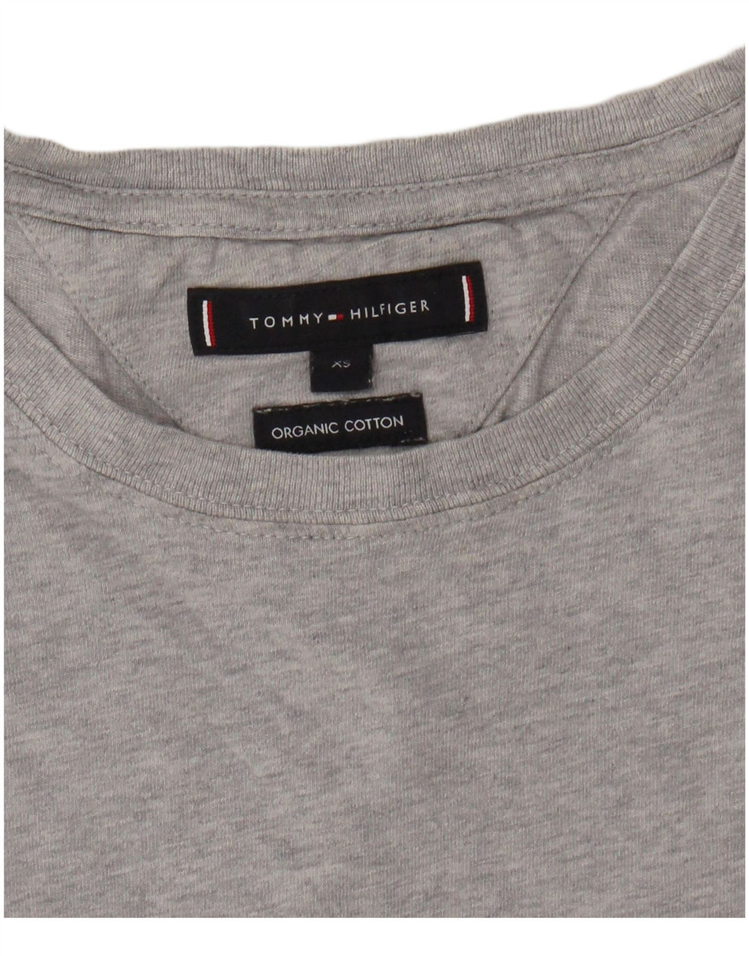 TOMMY HILFIGER Mens T-Shirt Top XS Grey Flecked Cotton