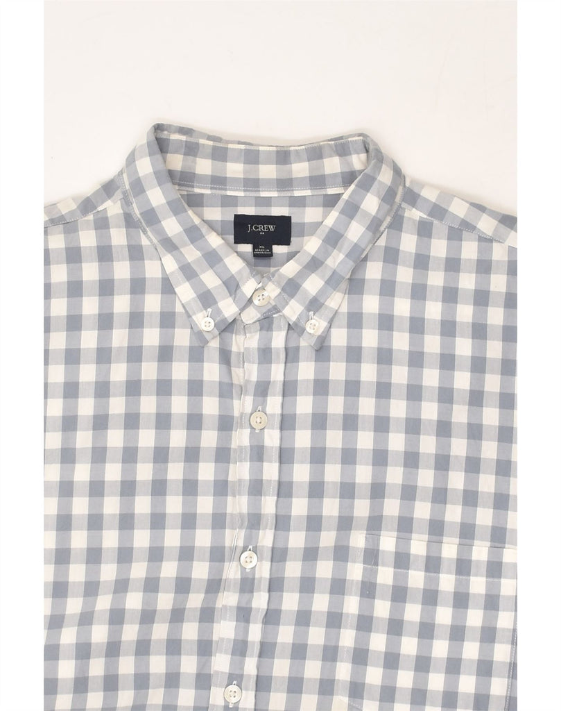 J. CREW Mens Shirt XL Grey Gingham Cotton | Vintage J. Crew | Thrift | Second-Hand J. Crew | Used Clothing | Messina Hembry 