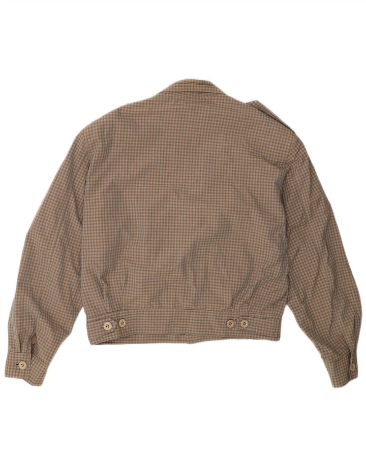 Sportman Mens Bomber Jacket UK 38 Medium Grey Check