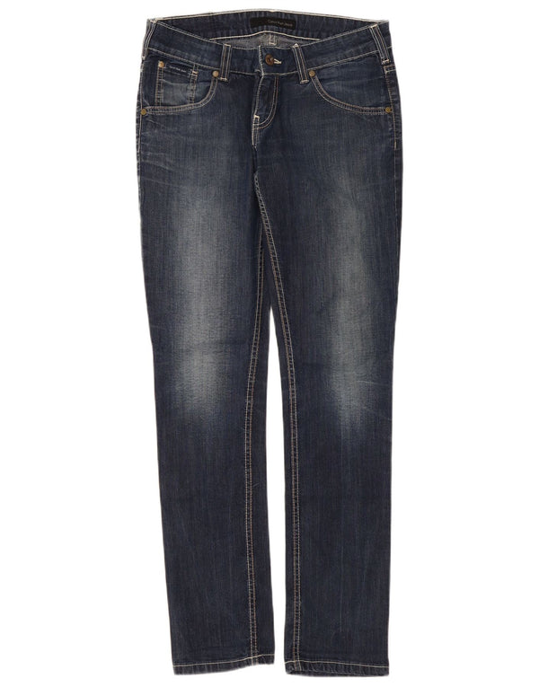 Calvin Klein Womens Slim Jeans W29 L32 Blue Cotton