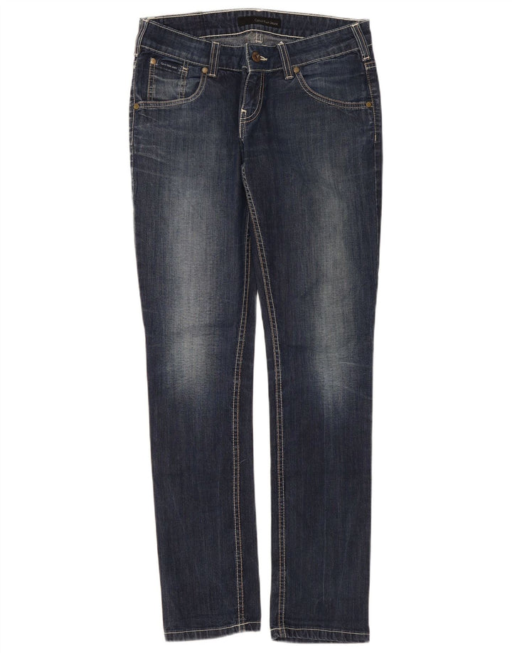 Calvin Klein Womens Slim Jeans W29 L32 Blue Cotton