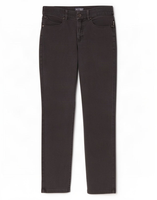 Armani Womens Slim Jeans W27 L28 Grey Cotton