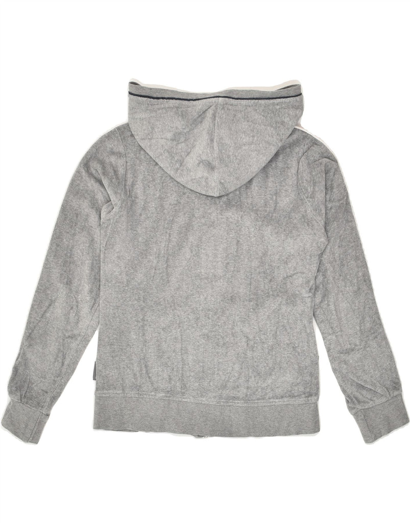 CHAMPION Girls Zip Hoodie Sweater 9-10 Years Medium Grey Colourblock | Vintage Champion | Thrift | Second-Hand Champion | Used Clothing | Messina Hembry 