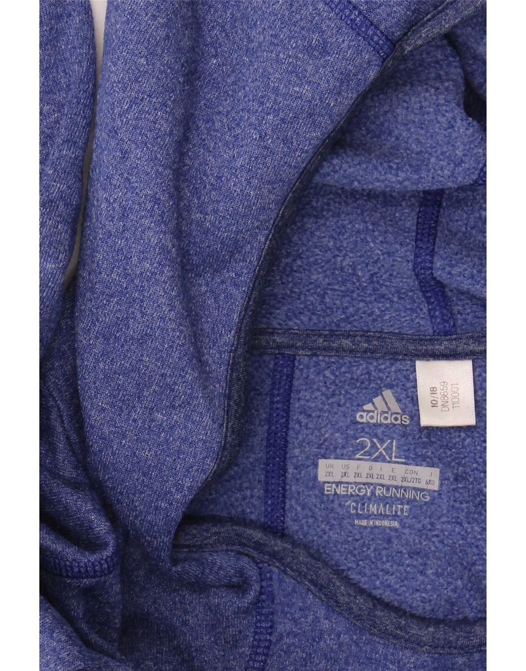 Adidas Mens Hooded Top Long Sleeve 2XL Blue