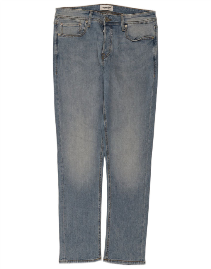 Jack & Jones Mens Slim Jeans W32 L32 Blue Cotton