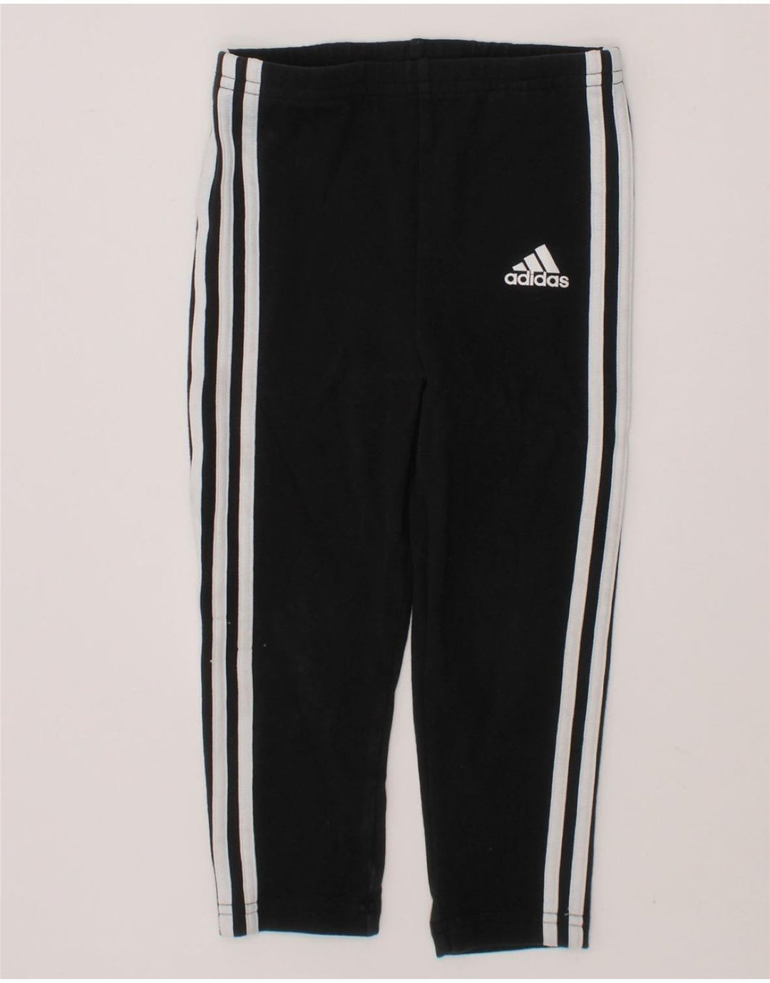 ADIDAS Boys Tracksuit Trousers 2-3 Years Black Cotton Vintage Adidas and Second-Hand Adidas from Messina Hembry 