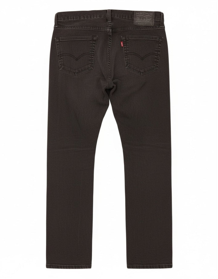 Levi's Mens 511 Slim Tapered Jeans W34 L30 Black Cotton