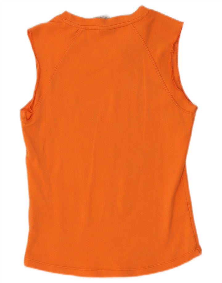 NIKE Womens Vest Top UK 10/12 Medium Orange