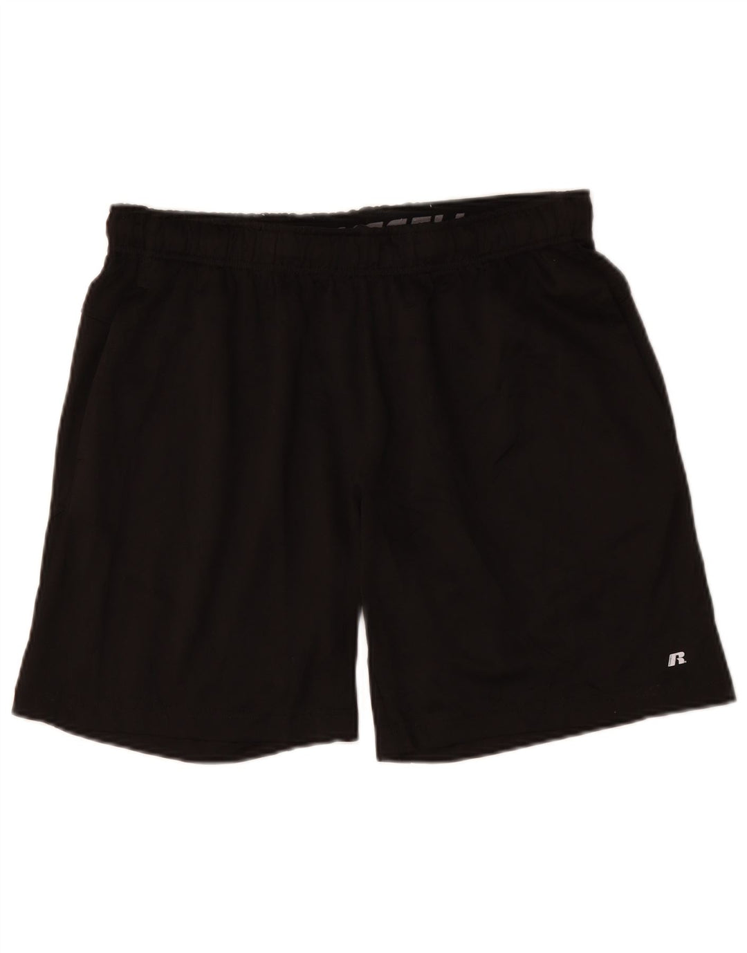RUSSELL ATHLETIC Mens Sport Shorts Large  Black Polyester