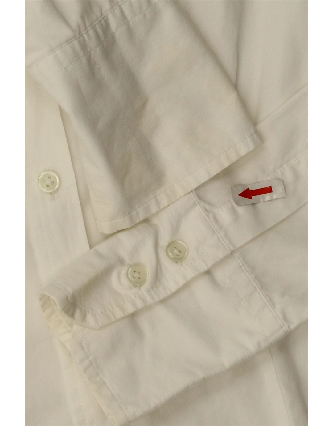 Benetton Womens Shirt UK 10 Small White Cotton