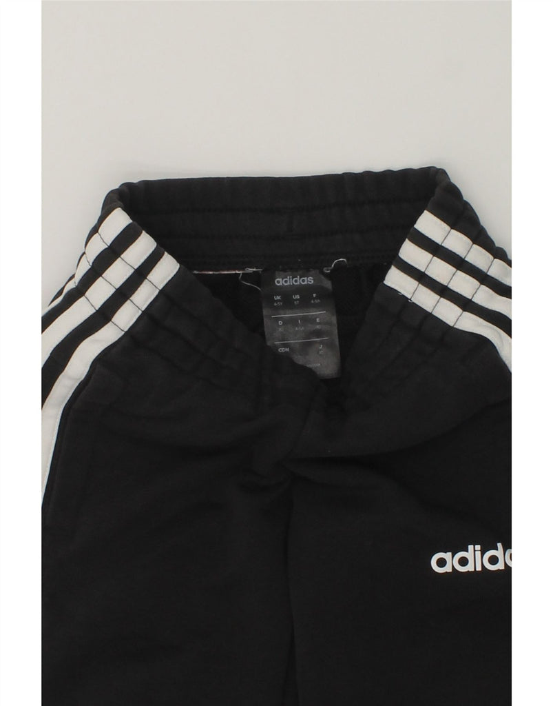 ADIDAS Boys Tracksuit Trousers Joggers 5-6 Years Black | Vintage Adidas | Thrift | Second-Hand Adidas | Used Clothing | Messina Hembry 