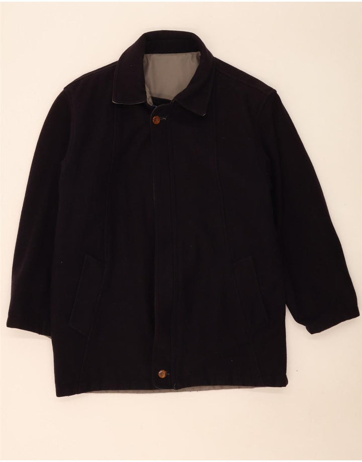 Vintage Mens Reversible Windbreaker Coat UK 38 Medium Grey