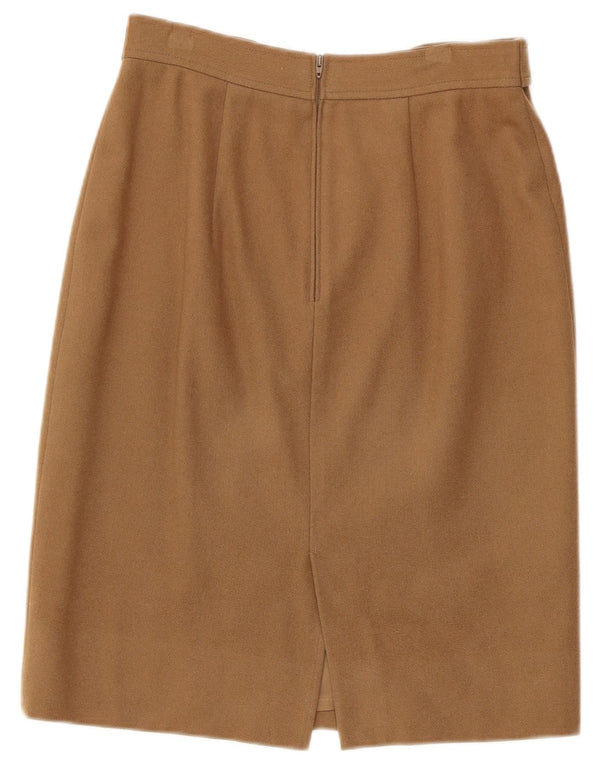 Gianfrediani Womens High Waist Pencil Skirt IT 44 Medium W26 Beige Cashmere