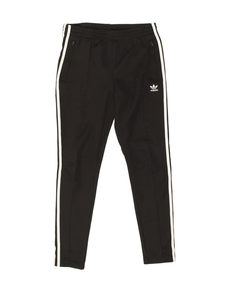 ADIDAS Womens Tracksuit Trousers UK 8 Small Black Polyester | Vintage Adidas | Thrift | Second-Hand Adidas | Used Clothing | Messina Hembry 