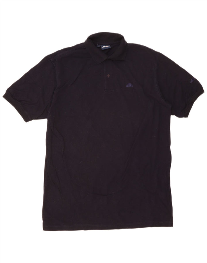 Ellesse Mens Polo Shirt XL Navy Blue Cotton