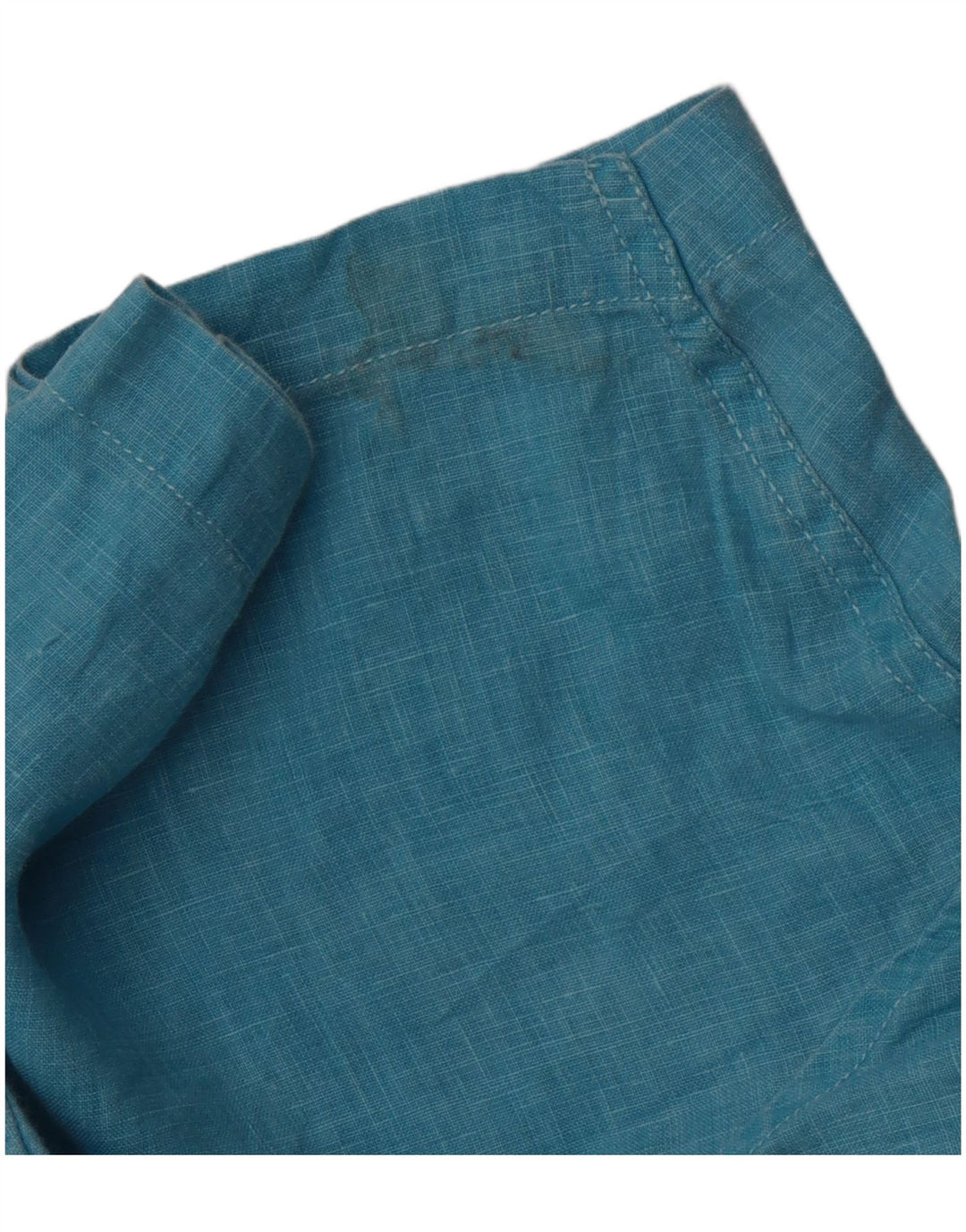 Tommy Bahama Mens Grant Fit Short Sleeve Shirt 2XL Blue Linen