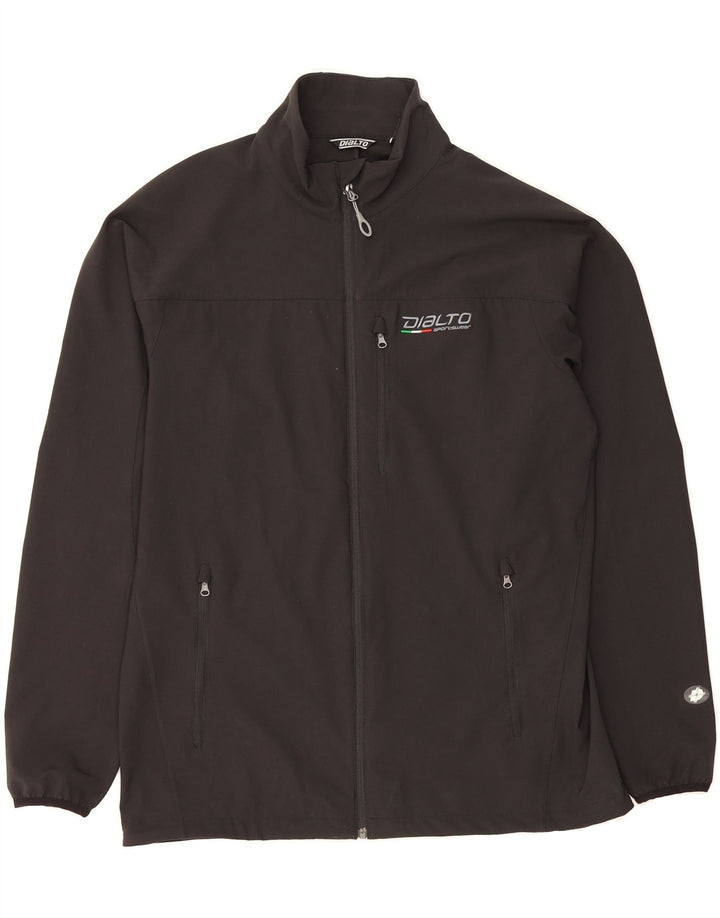 DIALTO Womens Windbreaker Jacket UK 18 XL Black Polyester Vintage Dialto and Second-Hand Dialto from Messina Hembry 