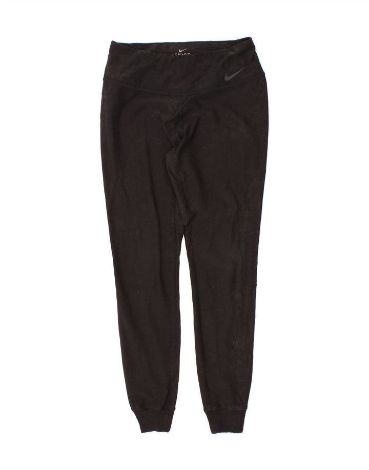 NIKE Womens Leggings UK 12 Medium Black Polyester Vintage Nike and Second-Hand Nike from Messina Hembry 