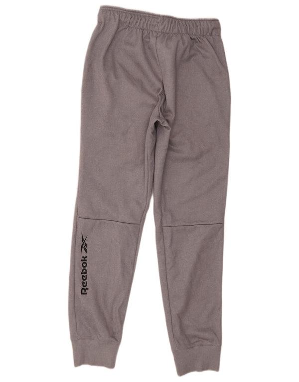 Reebok Mens Graphic Cargo Tracksuit Trousers Joggers Small Grey Polyester