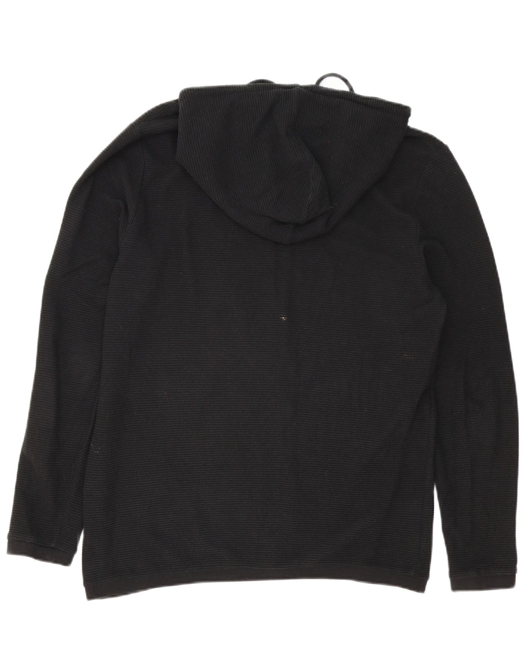PIAZZA ITALIA Mens Regular Fit Zip Hoodie Sweater Large Black