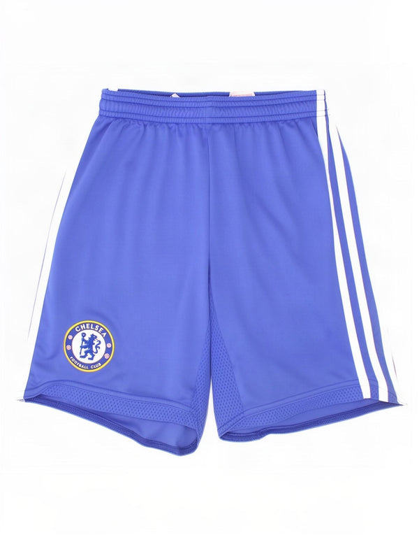 Adidas Boys Chelsea FC Sport Shorts 11-12 Years Blue Polyester