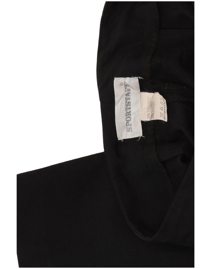 SPORTSTAFF Womens Straight Suit Trousers W26 L28  Black Polyester