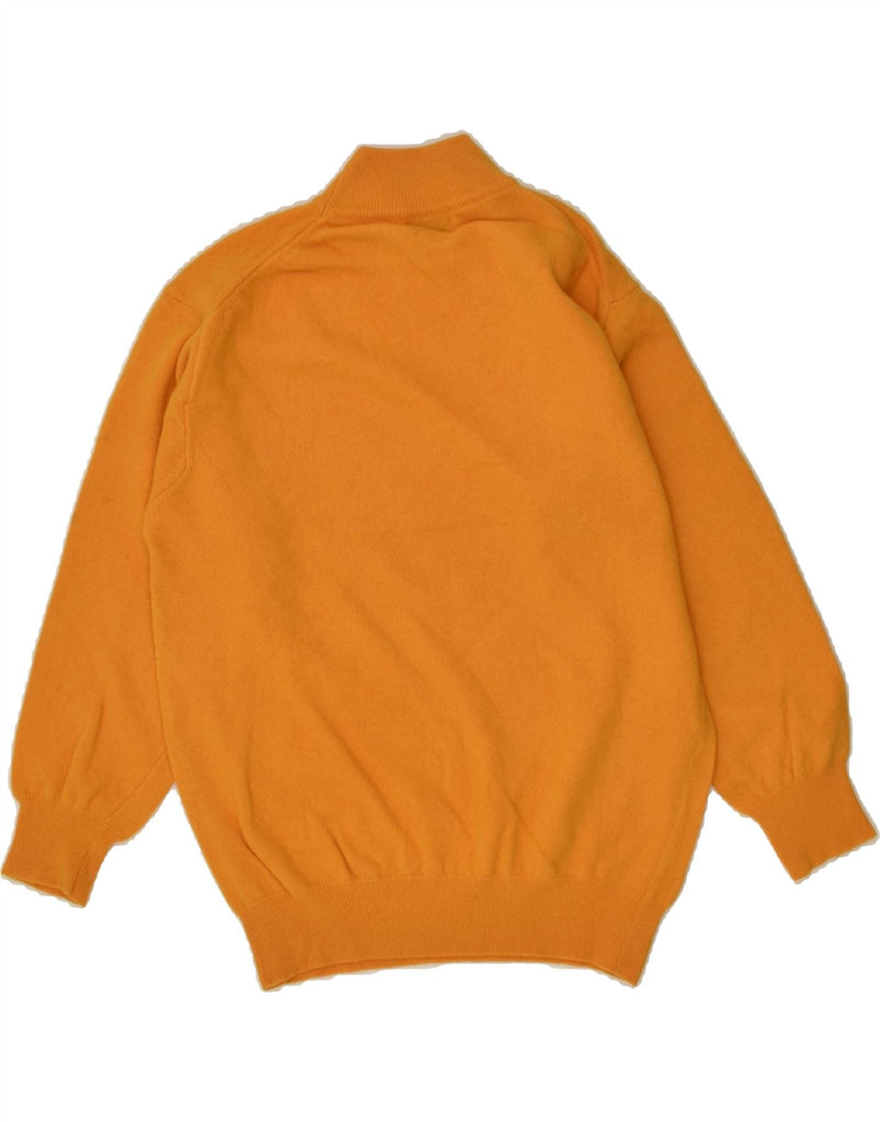 BENETTON Womens Turtle Neck Jumper Sweater UK 14 Large Orange Lambswool | Vintage Benetton | Thrift | Second-Hand Benetton | Used Clothing | Messina Hembry 