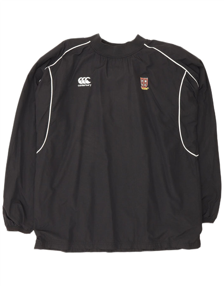 Canterbury Mens Pullover Tracksuit Top XL Black Nylon