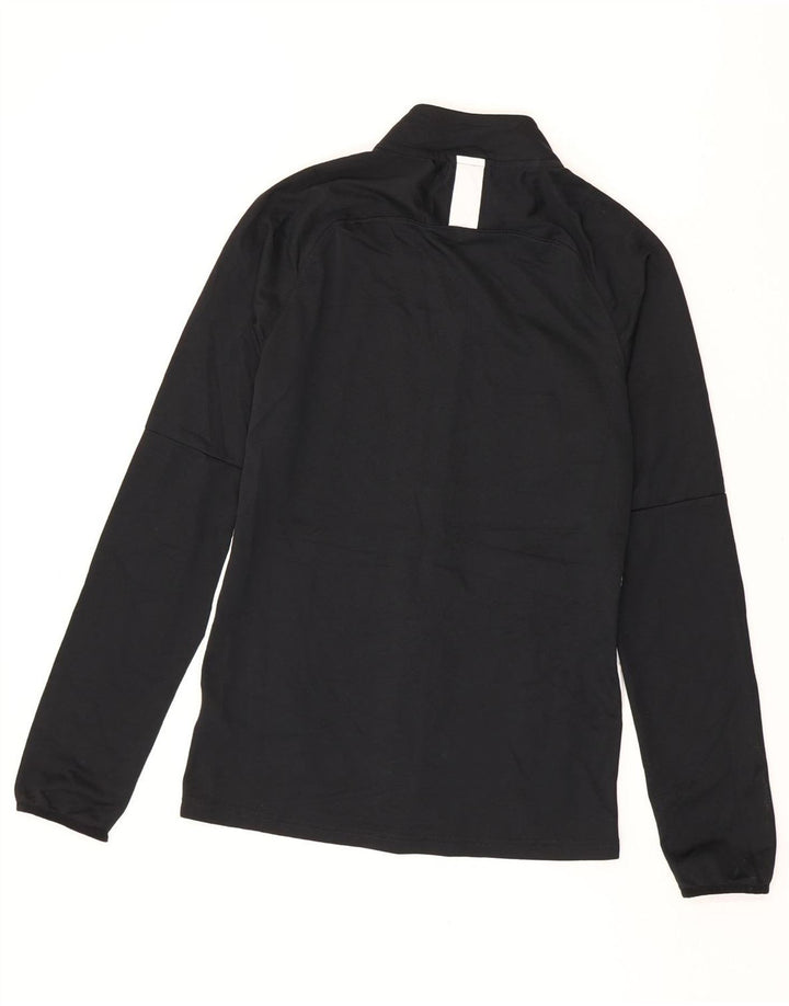 NIKE Mens Dri Fit Tracksuit Top Jacket Small Black Colourblock Polyester
