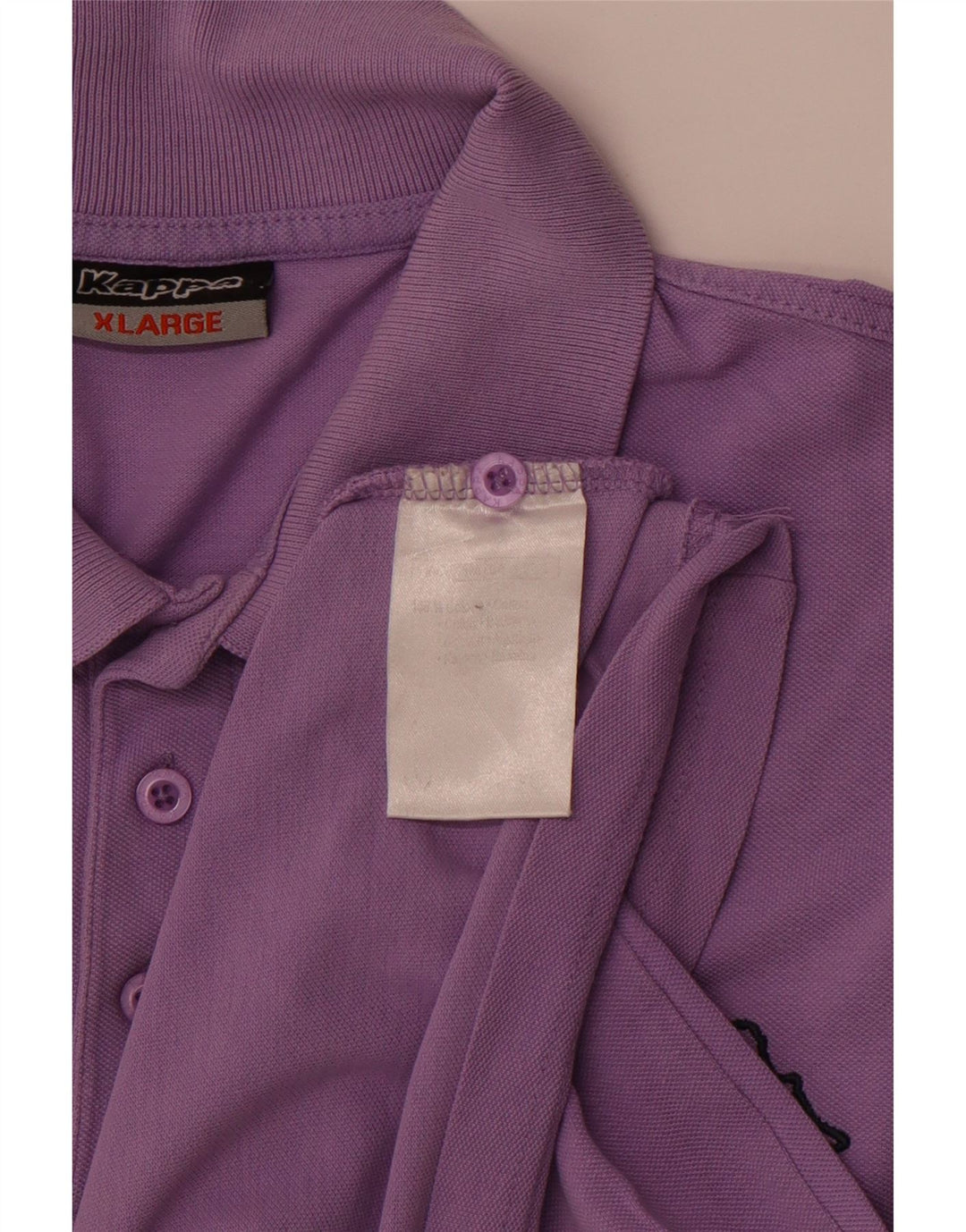 KAPPA Mens Polo Shirt XL Purple Cotton